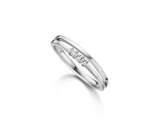 Loumya Gold | Bague - 18K Blanc Diamant Loumya Gold | Bague - 18K Blanc Diamant