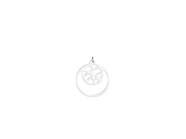 Les Georgettes | Pendentif | Fougères | Double Rond 16 mm Les Georgettes | Pendentif | Fougères | Double Rond 16 mm