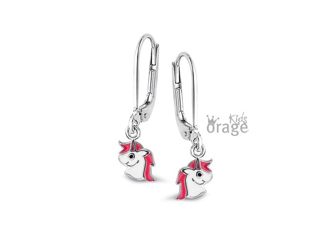 Orage Kids | Boucles d'oreilles | Argent | Licorne | K2136