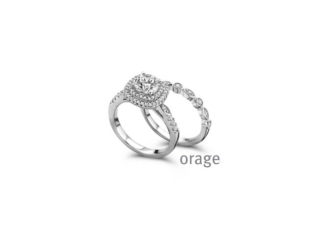 Orage | Bague | Double | Argent |Oxyde de Zirconium |V1427 Orage | Bague | Double | Argent |Oxyde de Zirconium |V1427