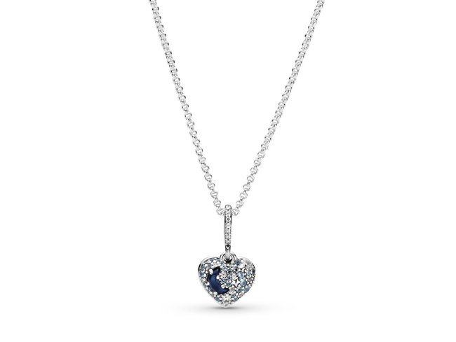 Pandora | Collier | Cœur Lune Bleue & Étoiles | 399232C01 Pandora | Collier | Cœur Lune Bleue & Étoiles | 399232C01