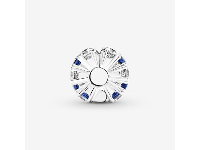 Pandora | Charm |Clip Scintillant Incolore & Bleu |799171C01