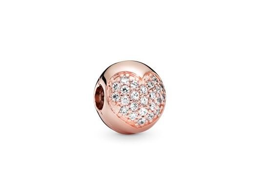 Pandora | Charm | Clip | Rosé | Coeur