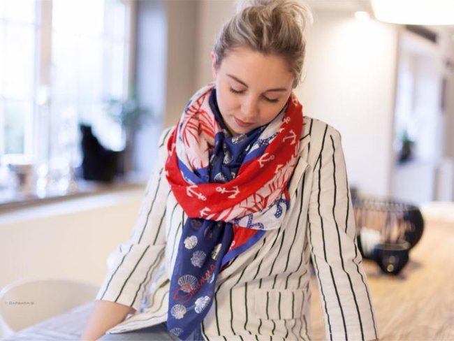 Shanna | Foulard | Marin Shanna | Foulard | Marin