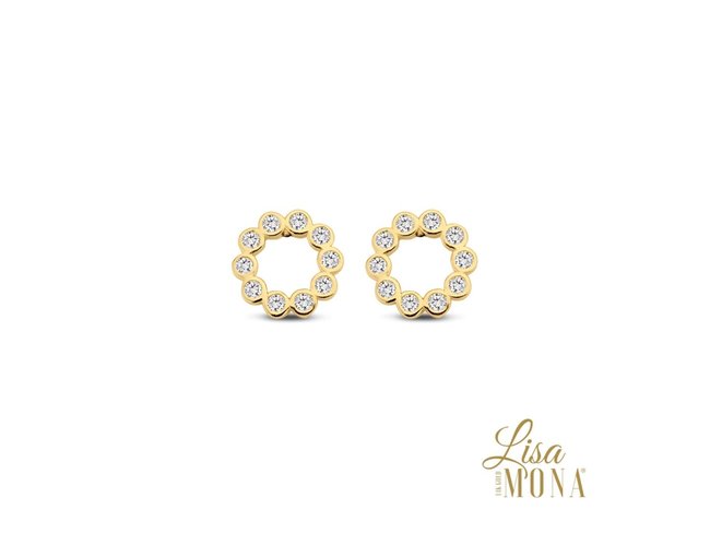 Lisa Mona 14K | Boucles d'Oreilles | Or Jaune | G0094 Lisa Mona 14K | Boucles d'Oreilles | Or Jaune | G0094