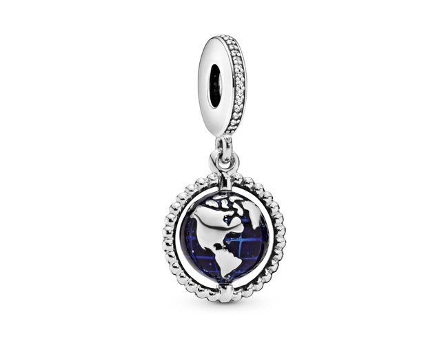 Pandora | Charm | Pendant Globe Pivotant | 798021CZ