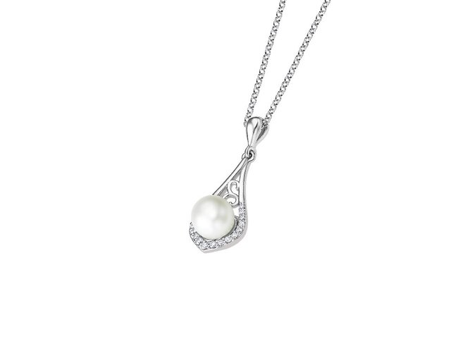 Lotus Silver | Collier | Argent | Perle | LP3015-1/1