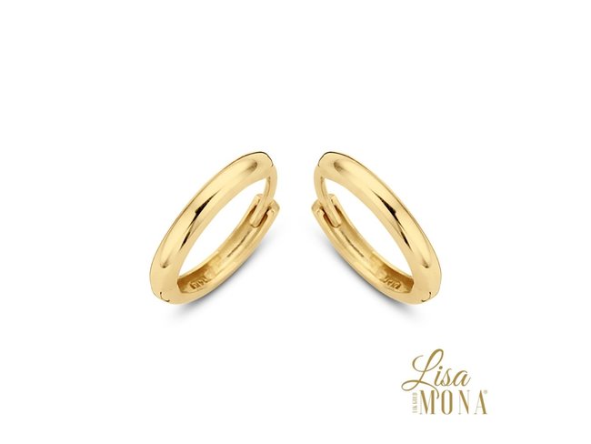 Lisa Mona 14K | Créoles | Or Jaune | 13mm | G0049 Lisa Mona 14K | Créoles | Or Jaune | 13mm | G0049