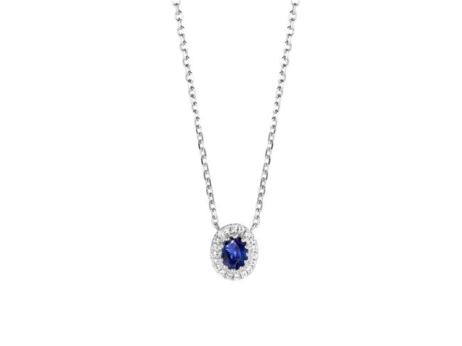 Emmilou | Collier | Or Blanc | Saphirs | Diamants Emmilou | Collier | Or Blanc | Saphirs | Diamants