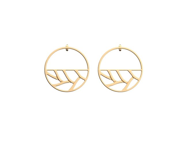 Les Georgettes | Créoles | Tresse | 43mm | Doré | 7034753 Les Georgettes | Créoles | Tresse | 43mm | Doré | 7034753