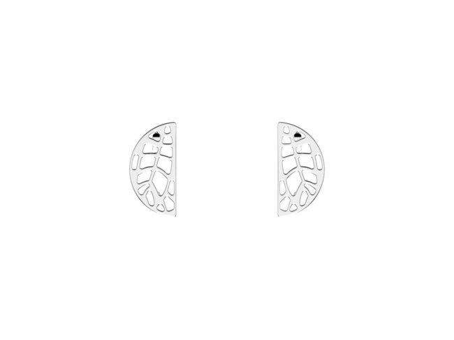Les Georgettes | Demi-Lunes | Fougères | 30mm | Argenté | 7031655 Les Georgettes | Demi-Lunes | Fougères | 30mm | Argenté | 7031655