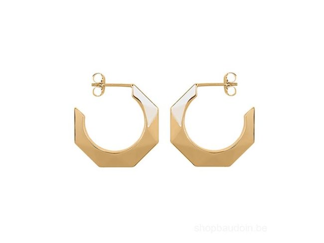 Saunier | Créoles | Plaqué Or | 12mm | 7033369 01 Saunier | Créoles | Plaqué Or | 12mm | 7033369 01