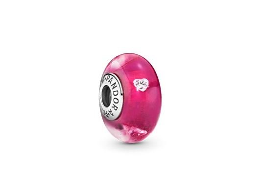 Pandora | Charm | Murano | Pink Heart | 791664PCZ Pandora | Charm | Murano | Pink Heart | 791664PCZ