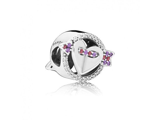 Pandora | Charm | Coeur Et Flèche Scintillants | 797827CZMX Pandora | Charm | Coeur Et Flèche Scintillants | 797827CZMX