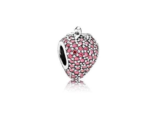 Pandora | Charm | Pavé Strawberry | 791899CZR Pandora | Charm | Pavé Strawberry | 791899CZR