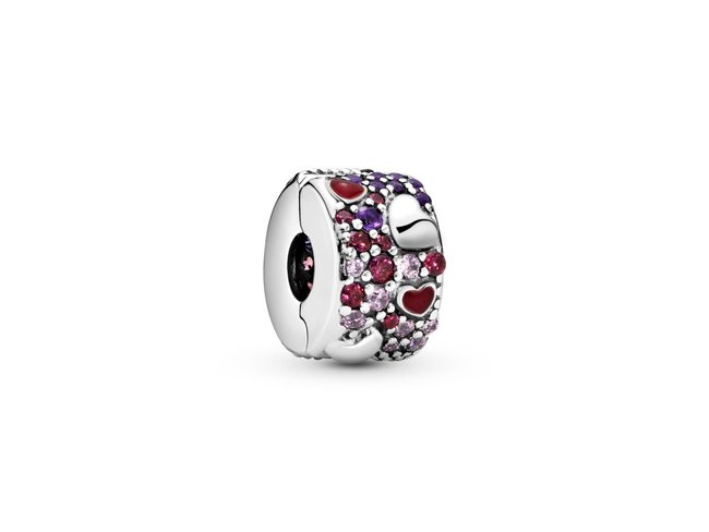 Pandora | Charm | Clip | Coeurs Asymétriques | 797838CZRMX Pandora | Charm | Clip | Coeurs Asymétriques | 797838CZRMX