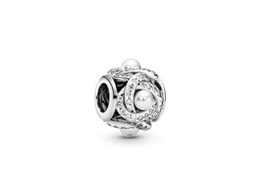 Pandora | Charm | Luminous Love Knot | 792105WCP Pandora | Charm | Luminous Love Knot | 792105WCP