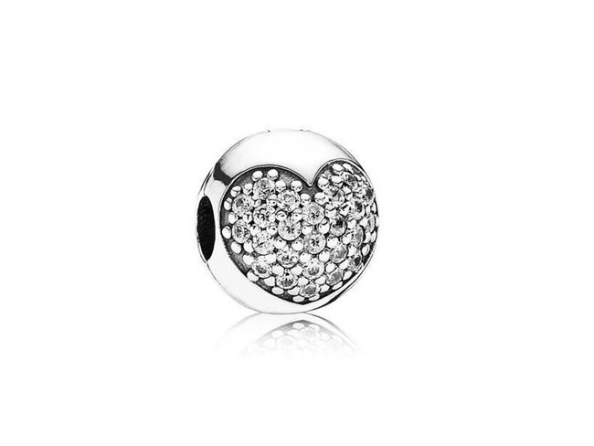 Pandora | Charm | Clip | Coeur Pavé | 791053CZ Pandora | Charm | Clip | Coeur Pavé | 791053CZ