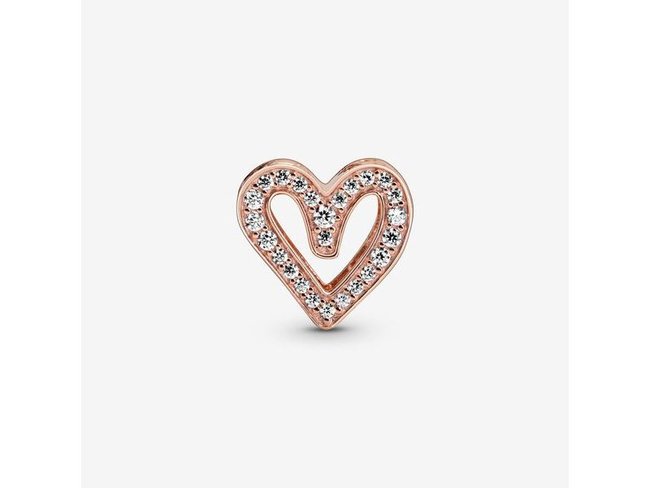 Pandora | Charm | Esquisse de Cœur Scintillant | 788692C01 Pandora | Charm | Esquisse de Cœur Scintillant | 788692C01