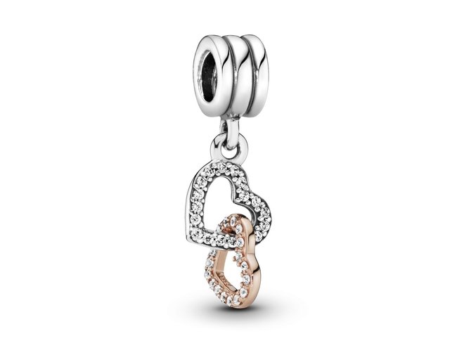 Pandora | Charm | Double coeur | 792068CZ Pandora | Charm | Double coeur | 792068CZ