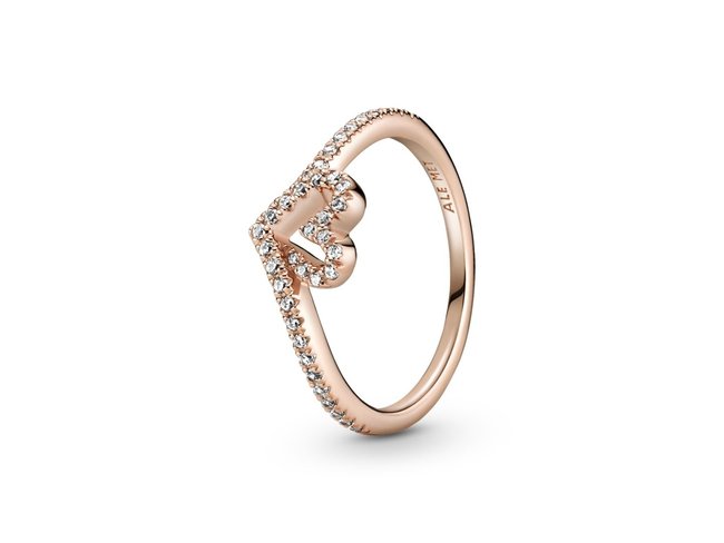 Pandora | Bague | Cœur Vœu Scintillant | Rosé | 189302C01 Pandora | Bague | Cœur Vœu Scintillant | Rosé | 189302C01