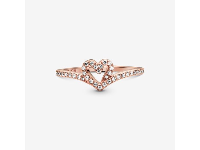 Pandora | Bague | Cœur Vœu Scintillant | Rosé | 189302C01 Pandora | Bague | Cœur Vœu Scintillant | Rosé | 189302C01