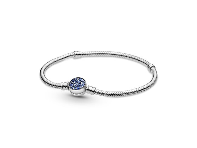 Pandora | Bracelet | Moments | Médaillon Bleu | 599288C01 Pandora | Bracelet | Moments | Médaillon Bleu | 599288C01