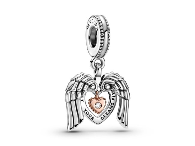Pandora | Charm | Ailes d'Ange & Cœur 2021 |789296C01 Pandora | Charm | Ailes d'Ange & Cœur 2021 |789296C01