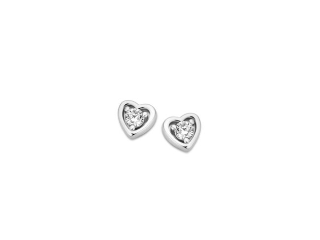 Naiomy Silver | Boucles d'Oreilles | Argent | Coeur | B0M11