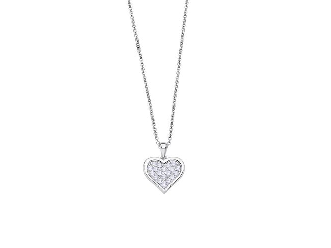 Lotus Silver | Collier | Argent | Coeur | LP3125-1/1