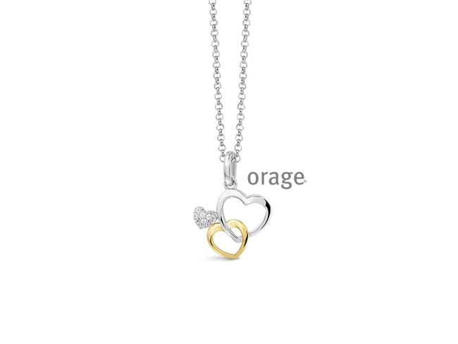 Orage | Collier | Argent | Coeurs | V1401 Orage | Collier | Argent | Coeurs | V1401