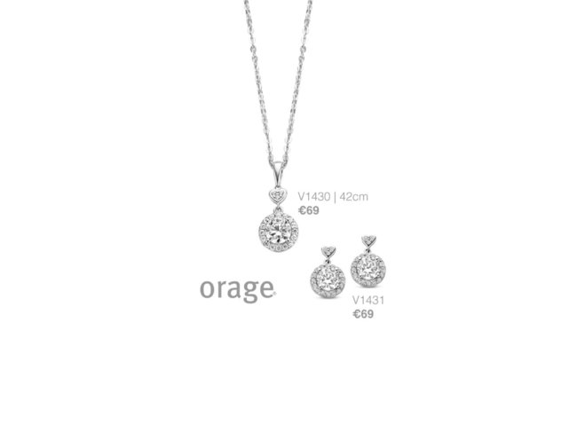 Orage | Collier | Argent | Oxyde de Zirconium | V1430 Orage | Collier | Argent | Oxyde de Zirconium | V1430