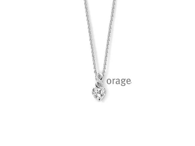Orage | Collier | Argent | Coeur Infini | V1429 Orage | Collier | Argent | Coeur Infini | V1429