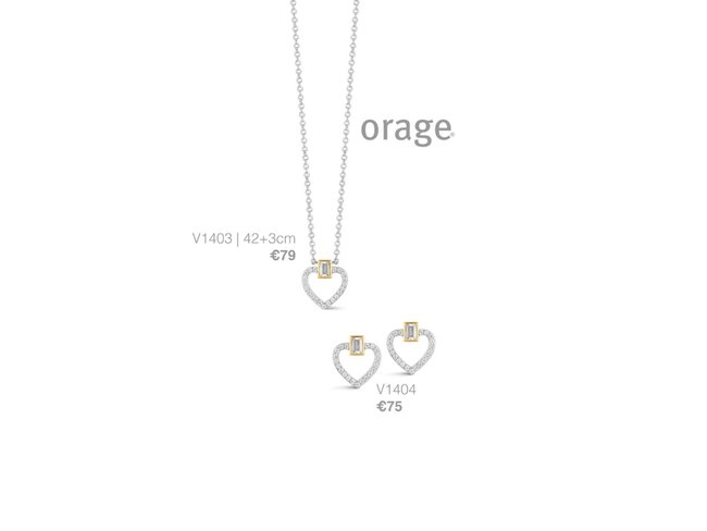Orage | Boucles d'Oreilles | Argent | Coeur | V1404 Orage | Boucles d'Oreilles | Argent | Coeur | V1404