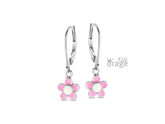 Orage Kids | Boucles d'Oreilles | Argent | Fleur | K2120