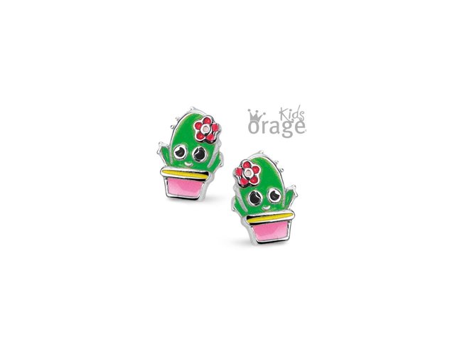 Orage Kids | Boucles d'Oreilles | Argent | Cactus | K2132 Orage Kids | Boucles d'Oreilles | Argent | Cactus | K2132