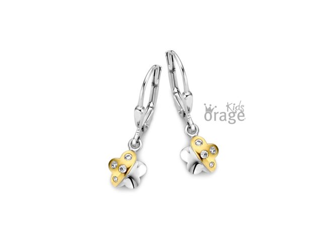 Orage Kids | Boucles d'Oreilles | Argent | Fleur | K2097