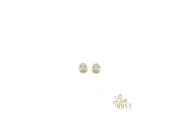 Lisa Mona 14K | Boucles d'Oreilles | Or Jaune | 2mm | LM/G0167