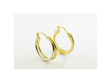 Orage | Créoles | Argent | Bicolore | 30mm | O/2355 Orage | Créoles | Argent | Bicolore | 30mm | O/2355
