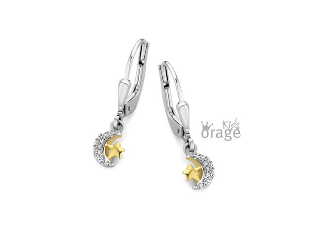 Orage Kids | Boucles d'Oreilles | Argent | Lune Etoile |K2145 Orage Kids | Boucles d'Oreilles | Argent | Lune Etoile |K2145