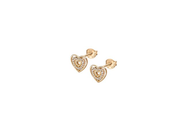 Lotus Silver | Boucles d'Oreilles | Plaqué Or | Coeur| LP3143-4/2