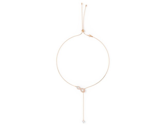 Swarovski | Collier | Infinity | Métal Doré Rose | 5521346 Swarovski | Collier | Infinity | Métal Doré Rose | 5521346