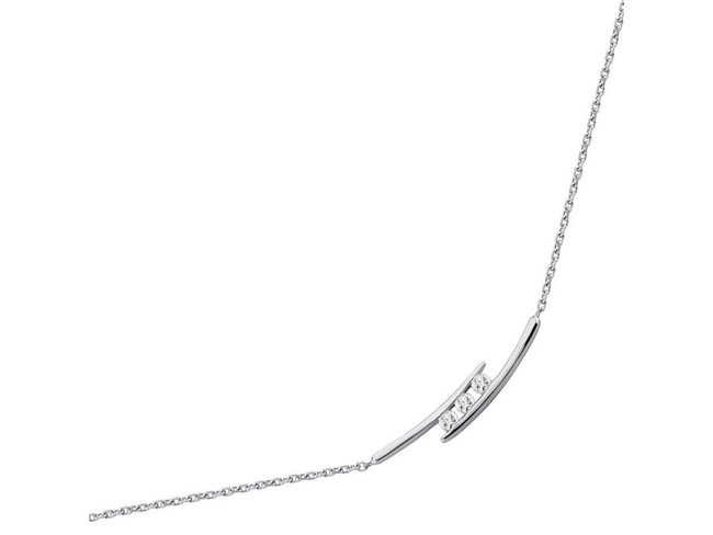 Saunier | Collier | Argent | Oxyde de Zirconium | 2573512 11 Saunier | Collier | Argent | Oxyde de Zirconium | 2573512 11