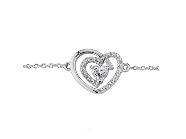 Saunier | Bracelet | Argent | Coeur | 7033666 11 Saunier | Bracelet | Argent | Coeur | 7033666 11