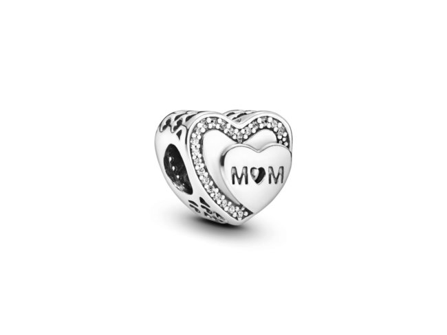 Pandora | Charm | Cœur Maman Scintillant | 792070CZ Pandora | Charm | Cœur Maman Scintillant | 792070CZ
