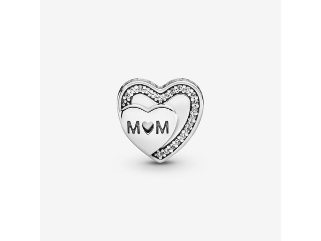 Pandora | Charm | Cœur Maman Scintillant | 792070CZ Pandora | Charm | Cœur Maman Scintillant | 792070CZ