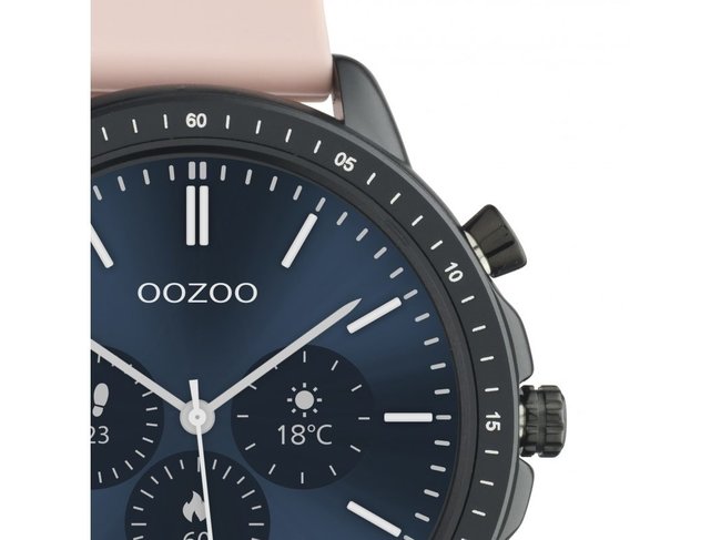 OOZOO | Swartwatch | Caoutchouc Rose | Noir | Q00304Q00329 OOZOO | Swartwatch | Caoutchouc Rose | Noir | Q00304Q00329