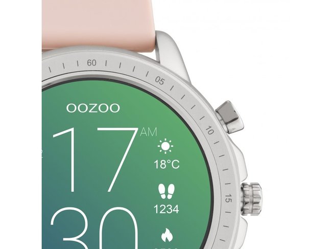 OOZOO | Swartwatch | Caoutchouc Rose | Argenté |Q00312 OOZOO | Swartwatch | Caoutchouc Rose | Argenté |Q00312