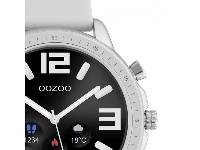 OOZOO | Swartwatch | Caoutchouc Gris | Argenté |Q00311 OOZOO | Swartwatch | Caoutchouc Gris | Argenté |Q00311