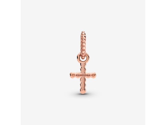 Pandora | Charm | Croix Perlée | Rosé | 789332C00 Pandora | Charm | Croix Perlée | Rosé | 789332C00